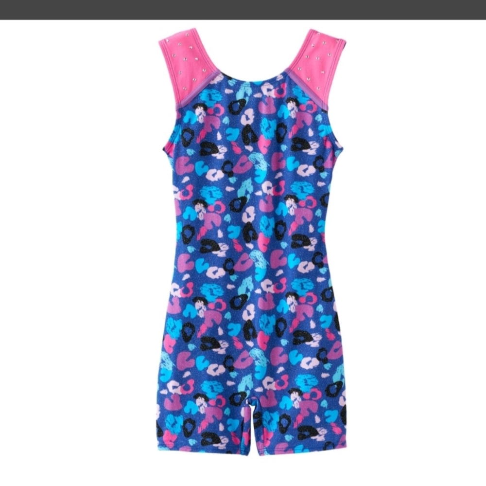 Embellished Biketard Leotard Brand New